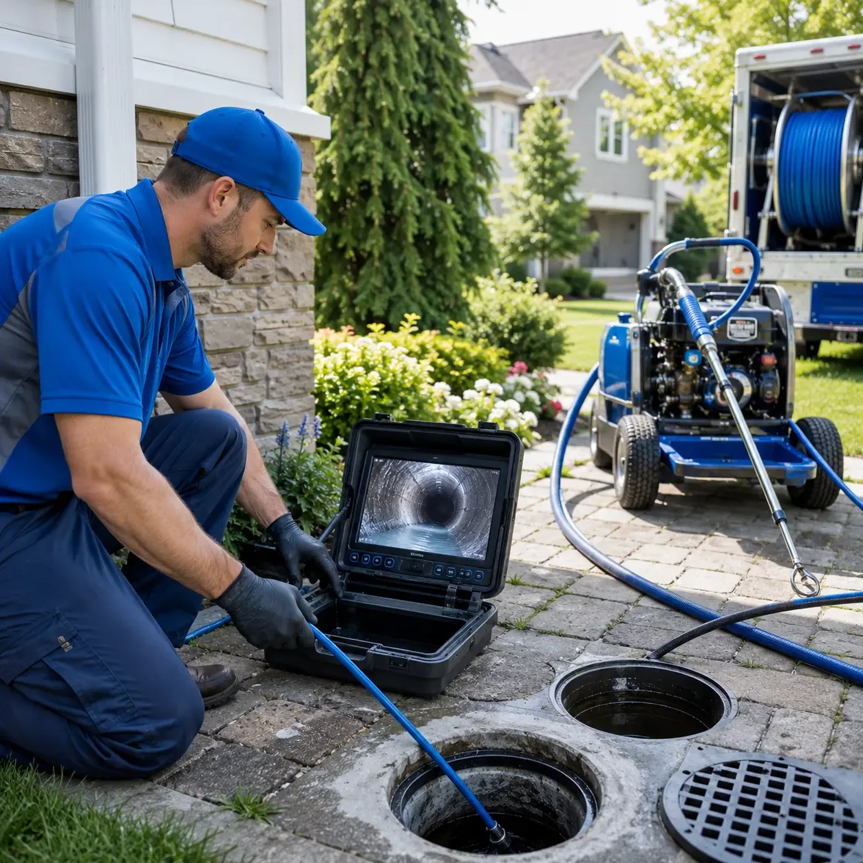 Outdoor drain cleaning professionals serving Evansville, WY